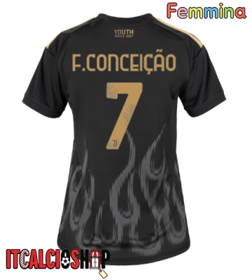 Juventus Francisco Conceicao #7 Terza Maglia Femmina 2026-27 Manica Corta
